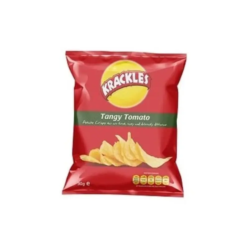 Krackles Potato Crisps Tangy Tomato 125g
